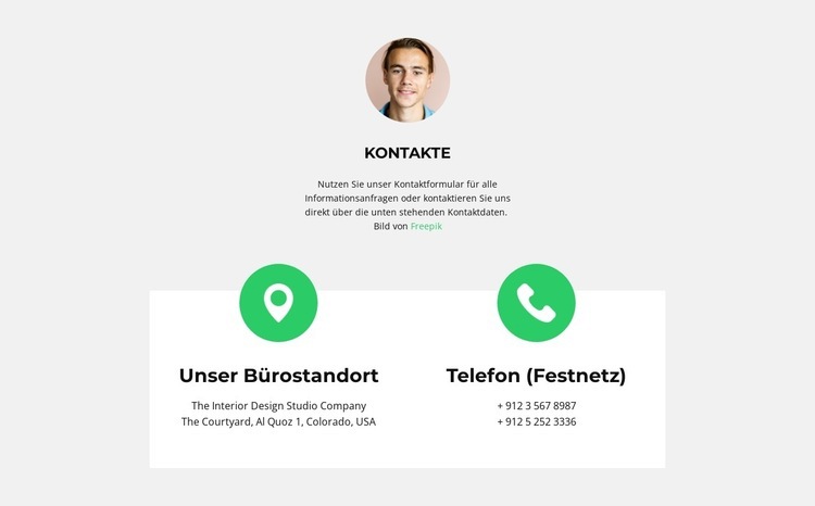 Speichern Sie Ihre Kontakte HTML5-Vorlage