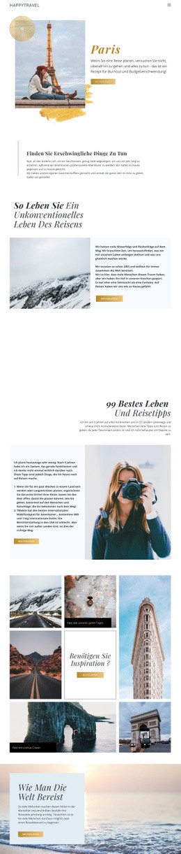 Kostenloses CSS Für Live Reisen