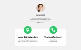 Speichern Sie Ihre Kontakte - Modernes Website-Design