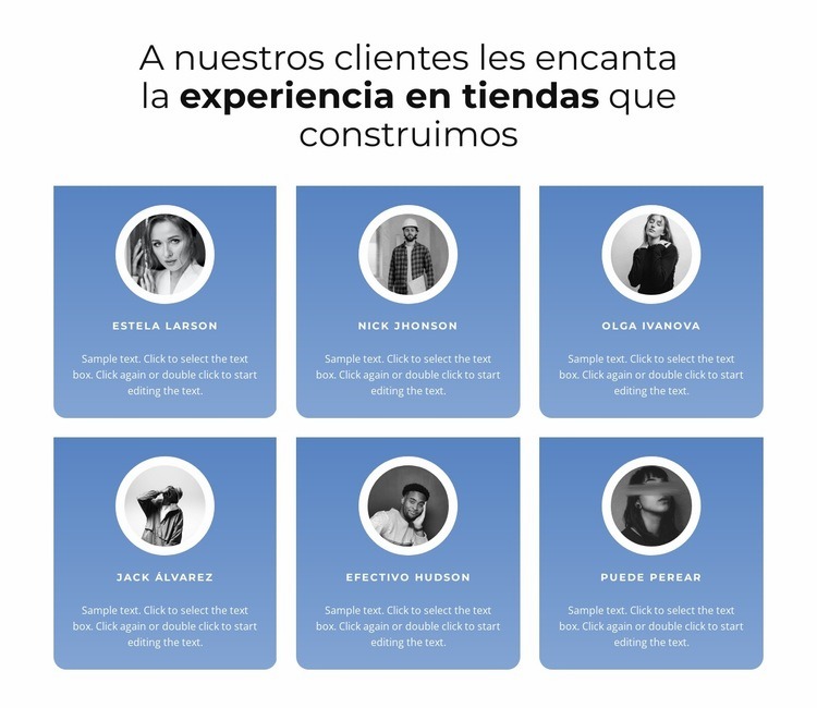 Testimonios con degradado Plantillas de creación de sitios web