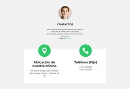 Página De Destino Premium Para Guarda Tus Contactos