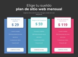 Elige Tu Plan De Pago Mensual Plantilla De Joomla De Comercio Electrónico