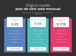 Elige Tu Plan De Pago Mensual Constructor Joomla