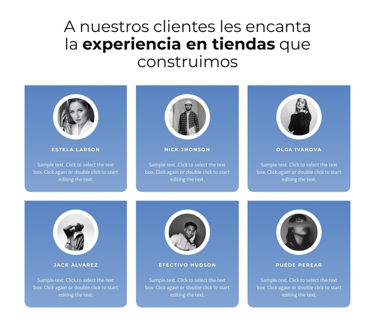 Testimonios con degradado Tema de WordPress