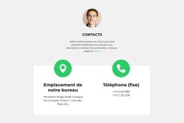 Enregistrez Vos Contacts - Maquette De Site Web PSD