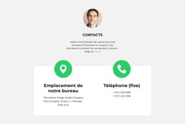 Enregistrez Vos Contacts Modèle D'Une Seule Page