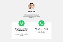 Enregistrez Vos Contacts : Modèle De Site Web Simple