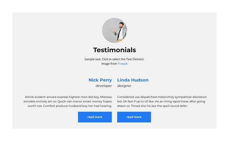 Reviews HTML Template