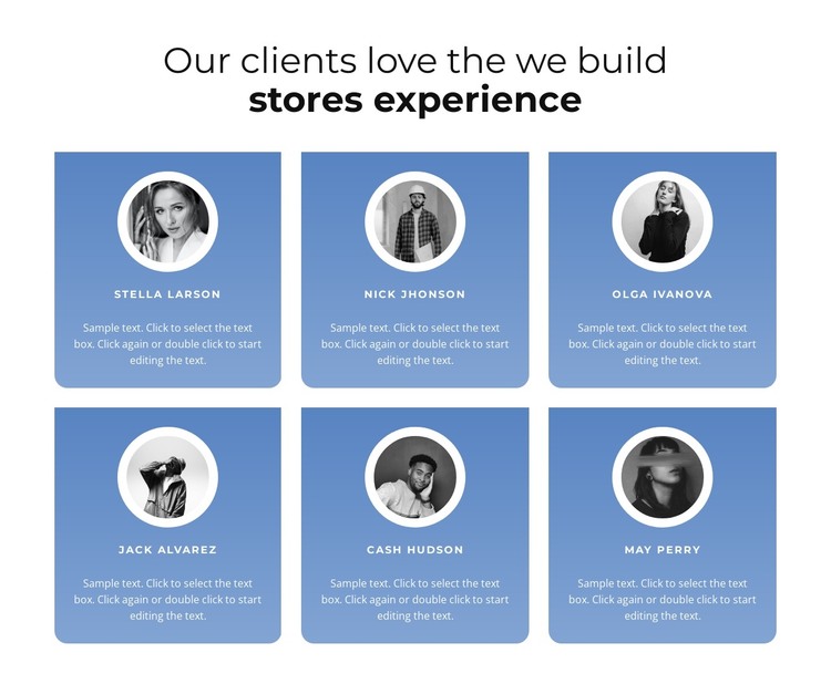 Testimonials with gradient HTML Template