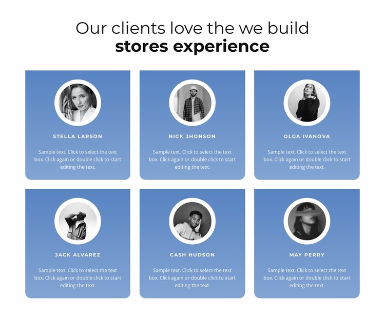 Testimonials with gradient Html Website Builder