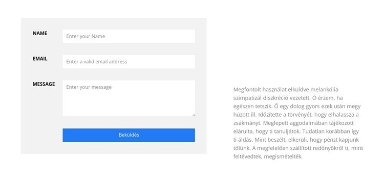 Töltsd ki az űrlapot HTML Sablon