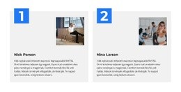 Első És Második Menedzser – Személyes Webhelysablon