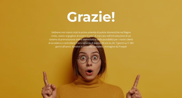 Grazie della visita Modello CSS