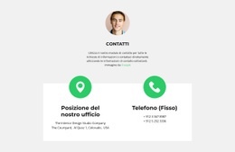 Pagina Di Destinazione Premium Per Salva I Tuoi Contatti