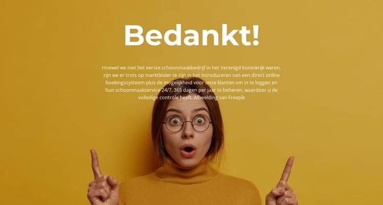 Bedankt voor het bezoeken CSS-sjabloon