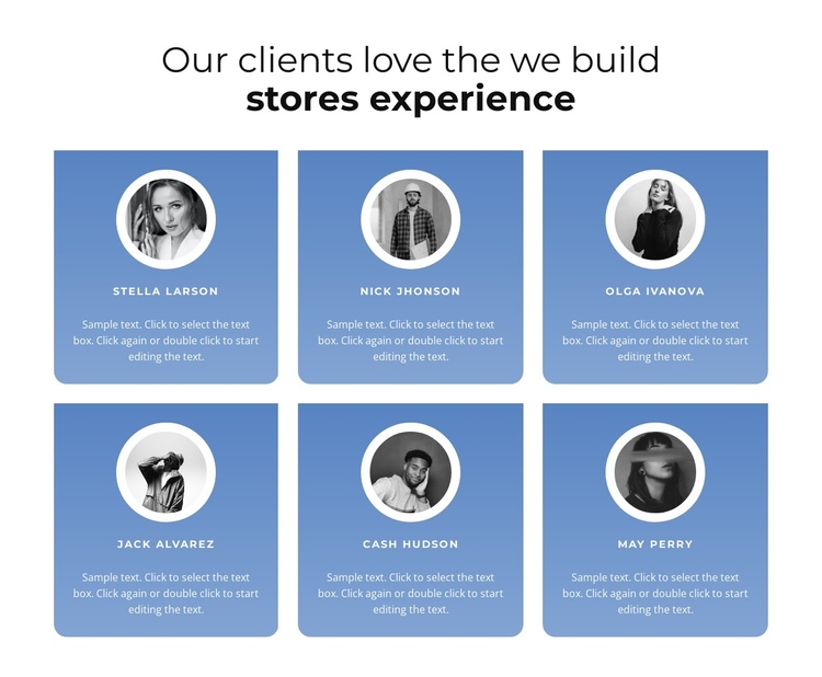 Testimonials with gradient One Page Template