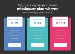 Witryna WordPress Dla Wybierz Swój Abonament Miesięczny