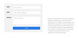 Wypełnić Formularz - Szablon Strony Docelowej