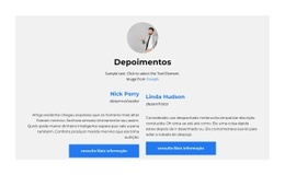 Avaliações - Maquete De Webdesign