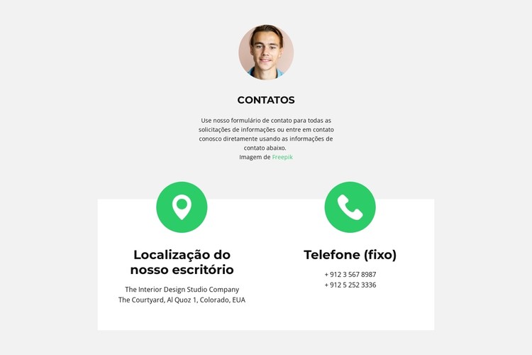 Salve seus contatos Template CSS