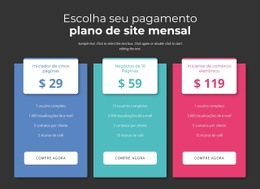 Escolha Seu Plano De Pagamento Mensal Começar A Vender