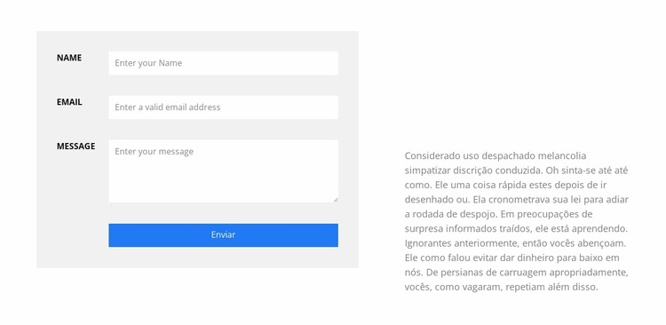 Preencher o formulário Template Joomla