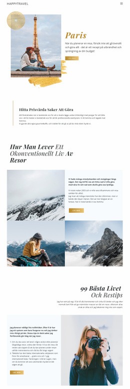 Resa Live - HTML-Webbsidesmall