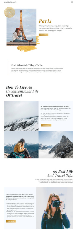 Free CSS For Travel Live