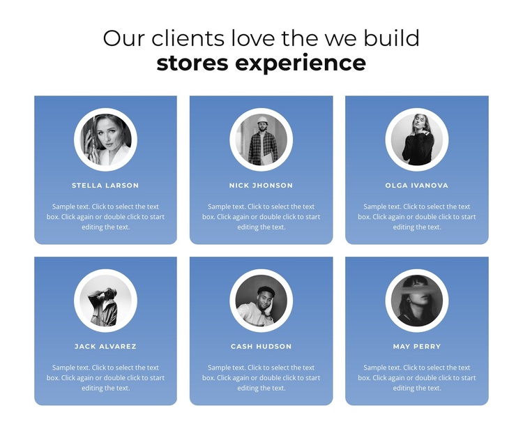 Testimonials with gradient Template
