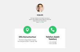 Kişilerinizi Kaydedin - Psd Web Sitesi Modeli