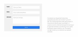 Fill In The Form - Custom Website Builder