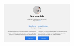 Reviews - Webdesign Mockup
