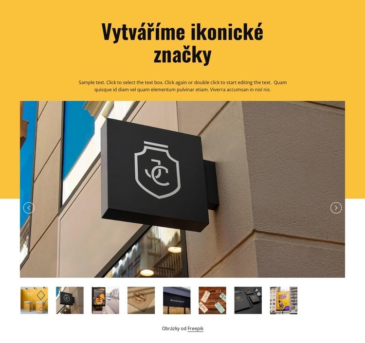 Vytváření ikonické identity značky Šablona