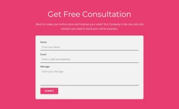 Get Our Free Consultation Css Template Free Download