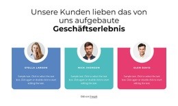 Wir Lieben Unsere Kunden Eine Seitenvorlage