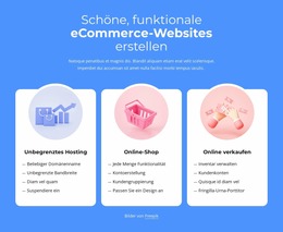 Erstellen Von E-Commerce-Websites – Kostenlose Seitenersteller-Templates