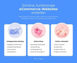 Erstellen Von E-Commerce-Websites - Anpassbare Vorlage