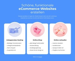 Erstellen Von E-Commerce-Websites - Schönes Website-Design