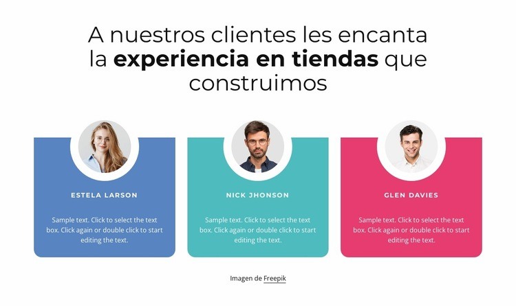 Amamos a nuestros clientes Plantillas de creación de sitios web