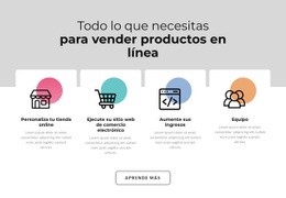 Iconos Con Formas De Colores: Página De Destino Adaptable