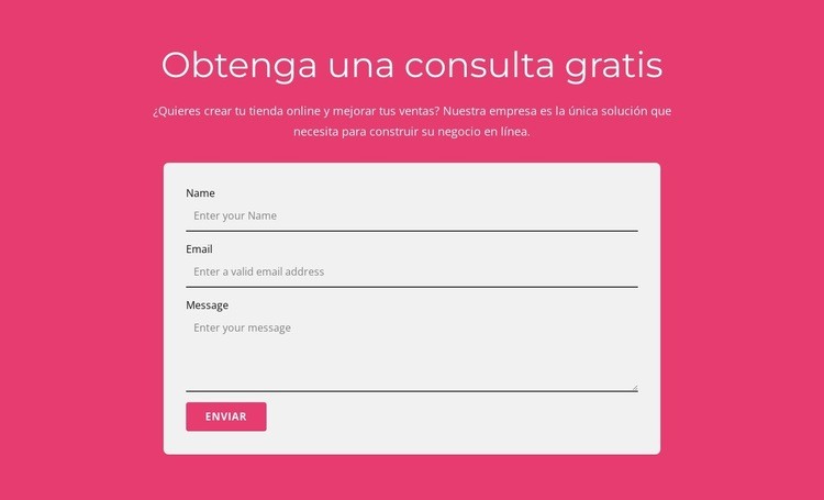 Obtenga nuestra consulta gratuita Página de destino