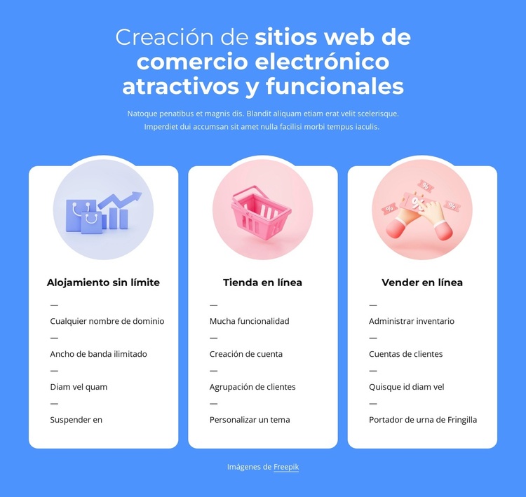 Creación de sitios web de comercio electrónico Tema de WordPress