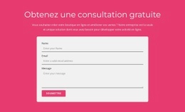 Obtenez Notre Consultation Gratuite - Maquette De Site Web Polyvalente