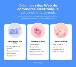 Création De Sites E-Commerce - Maquette De Site Web Personnalisée