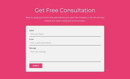 Get Our Free Consultation HTML5 Template