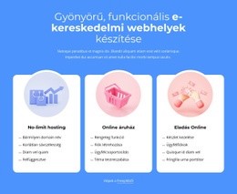 E-Kereskedelmi Webhelyek Készítése – Reszponzív Webhely