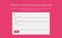 Fantastico Modello HTML5 Per Richiedi La Nostra Consulenza Gratuita