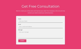 Get Our Free Consultation Joomla Template