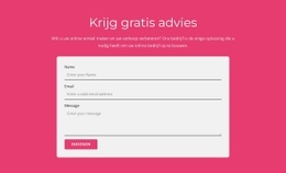 Vraag Ons Gratis Advies Aan - Gebruiksvriendelijke Landingspagina