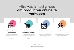 Responsieve HTML5 Voor Pictogrammen Met Gekleurde Vormen